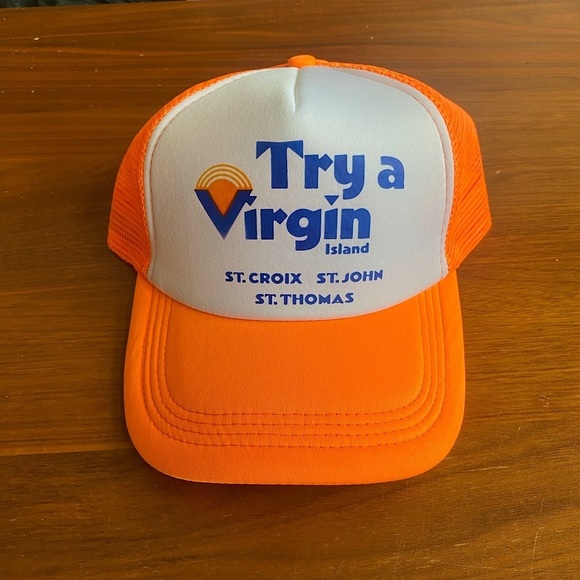 Try A Virgin Island St. Croix, John, Thomas Islands Trucker Hat - Picture 1 of 5